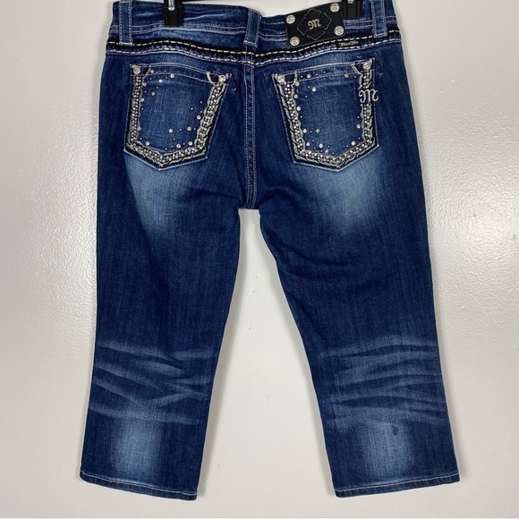 Miss Me easy crop capri jeans model JE5408EC5 size 29 - Picture 2 of 10